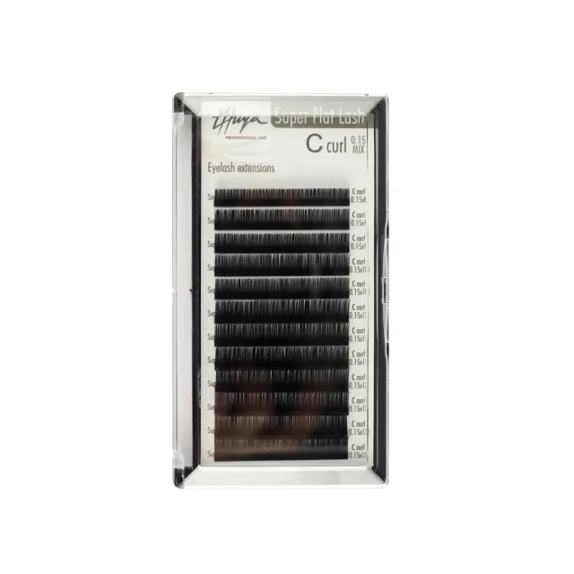 Evolution Gel EYELASH EXTENSIONS SUPER FLAT LASH MIX C-CURL 0,15 vippeextensions