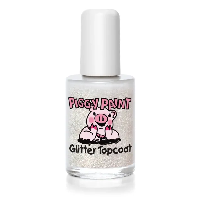 Piggy Paint Glitter Topcoat neglelak 15 ml klar glitter