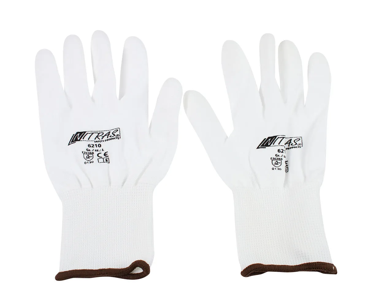 Emmi-Nail nylonhandsker hvide 1 par