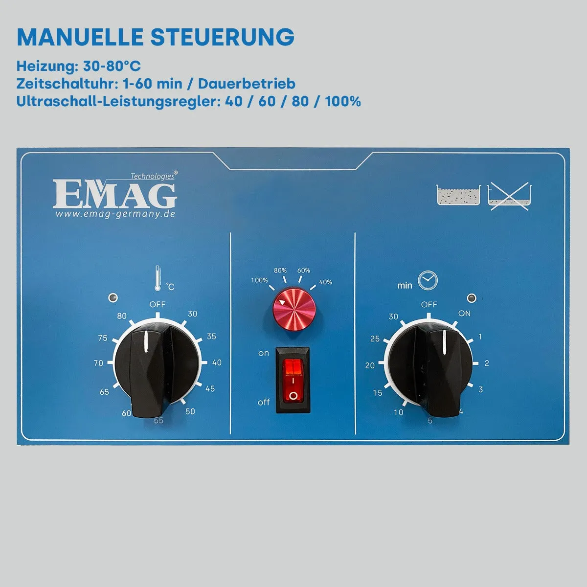 Emmi-Nail Emmi-20 HC Plus ultralydsrenser 2 L stål