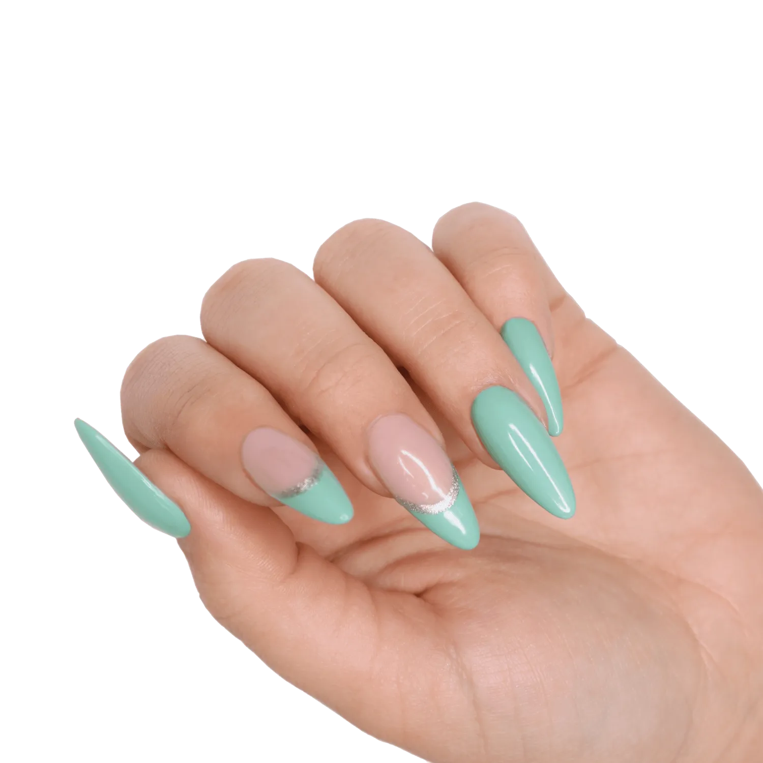 Evolution Gel On-Off Gel Permanent Enamel Tiffany Green gel neglelak