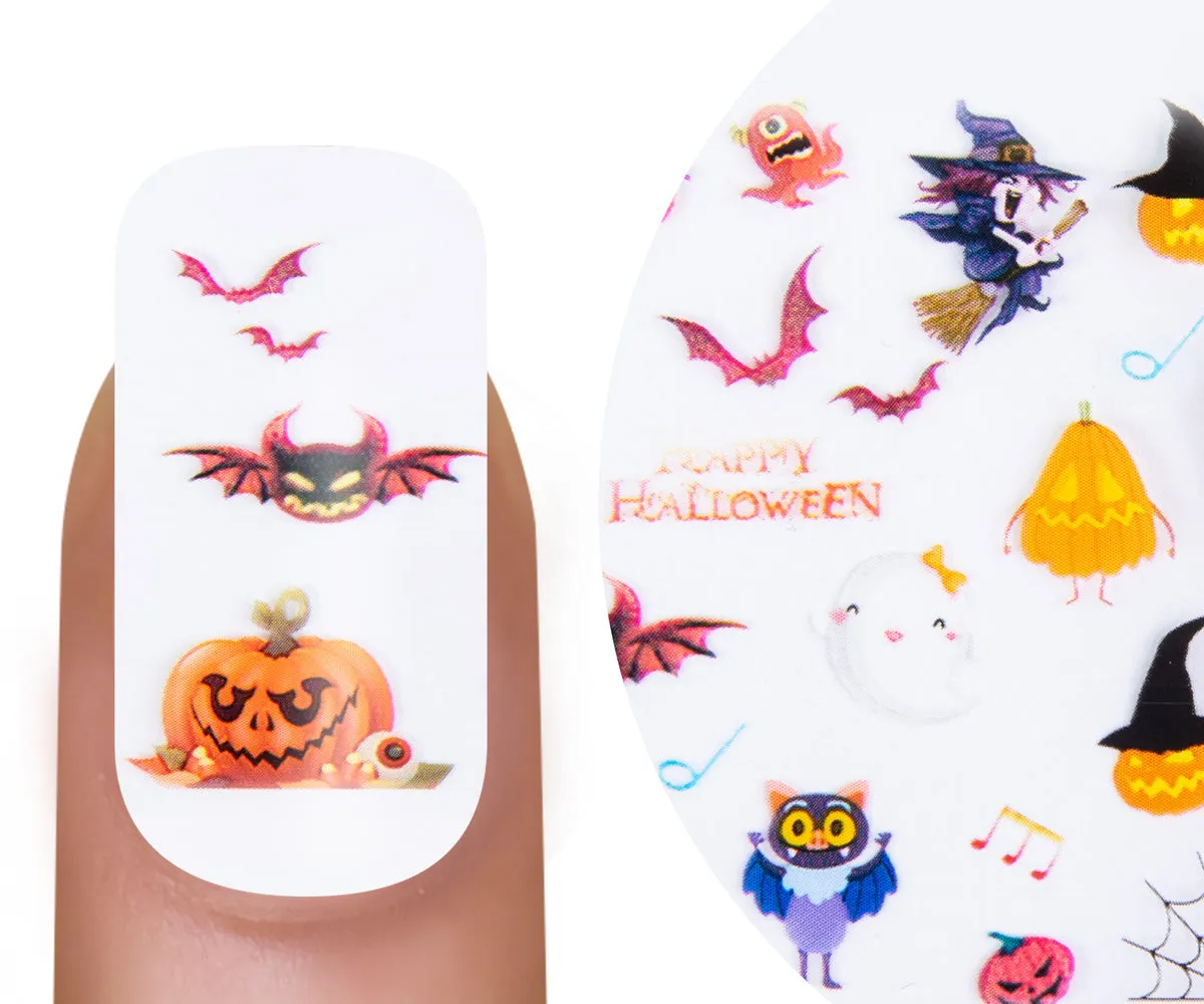 Emmi-Nail Transferfolie Halloween neglefolie med glimmer