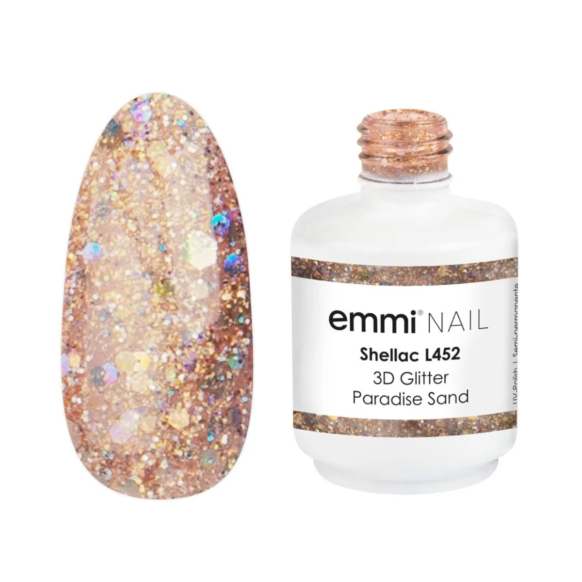 Emmi-Nail Shellac 3D Glitter Paradise L450 UV-lak pink