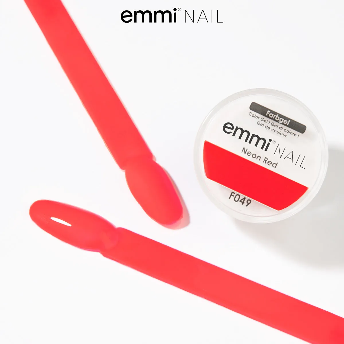 Emmi-Nail Farbgel Neon Red F049 farvegel 5ml neonrød