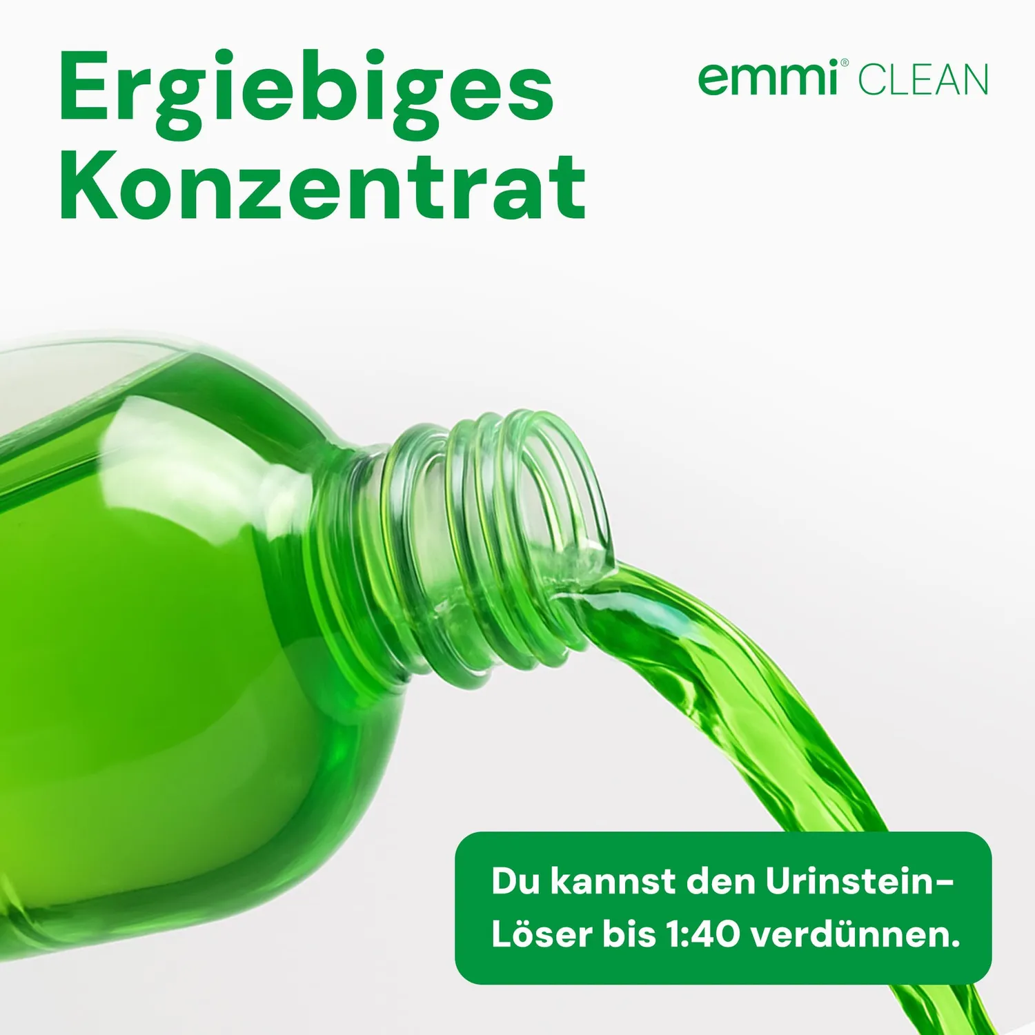 Emmi-Nail emmi-CLEAN Urin- und Kalkstein Entferner rengøringsmiddel 500 ml koncentreret