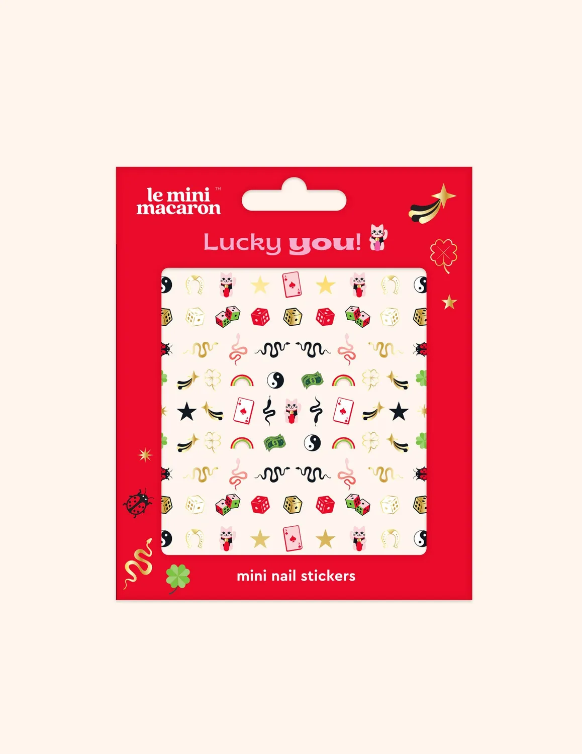 Le Mini Macaron Mini Nail Stickers negleklistermærker 1 ark